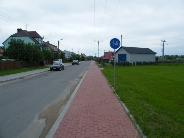 zdjęcie: Ścieżka rowerowa, Bielsk Podlaski, ul. Norwida; ul. Gomułki; ul. Nowa – 1 km 